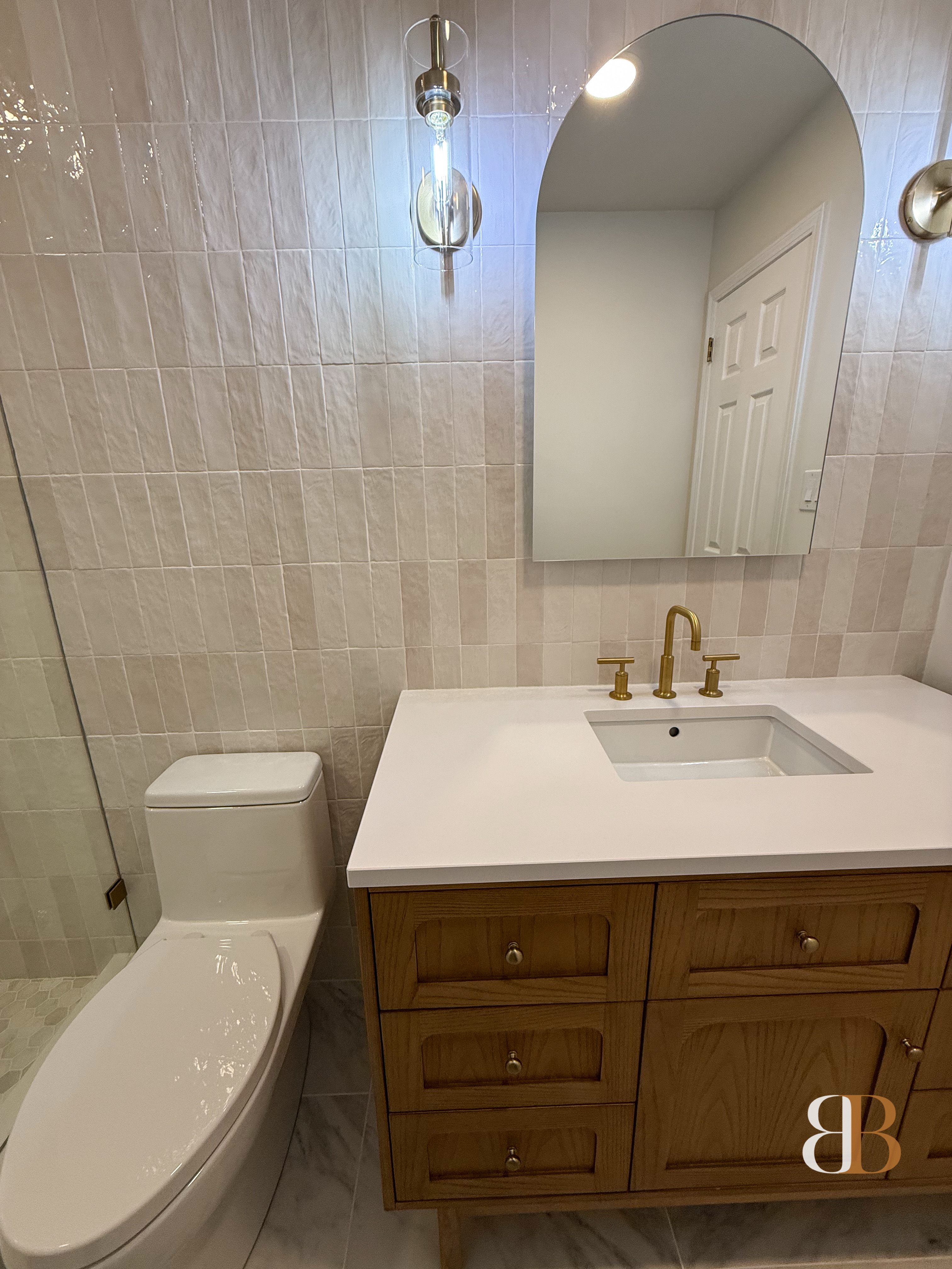 Transitional bathroom remodel in Ambler by B&B Associates Creations — photo 5